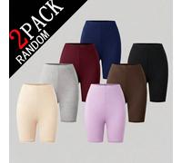 [Expédition aléatoire de 2 sur 7] Leggings tricotés minimalistes à imprimé numérique pour filles, confortables et décontractés, style basique moulant anti-exposition, adaptés pour la maison et l'extér