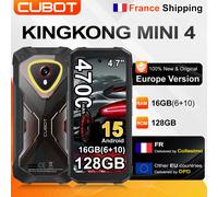 [Expédition depuis la France] Cubot KingKong Mini 4 Smartphone robuste Android 15, écran 4,7 pouces, 4700 mAh, 16(6+10)6 Go + 128 Go, NFC, lampe de camping 6GB+128GB Green