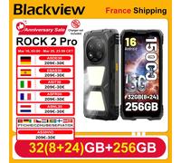 [Expédition depuis la France] Smartphone robuste Blackview ROCK 2 Pro 8 Go + 256 Go 6,67'' IPS Android 16 15000 mAh 33 W 5G Empreinte digitale NFC noir