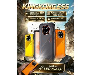 [Expédition depuis la France] Smartphone robuste Cubot KingKong ES 5 Android 16 Jusqu'à 12 Go de RAM (6+6) 128 Go de ROM / 24 Go de RAM (12+12) 256 Go de ROM Écran 6,88 pouces 120 Hz Batterie 7000 mAh