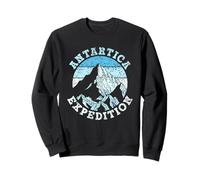 Expédition en Antarctique Rétro Continent Antarctique Sweatshirt