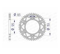Expédition Gratuite Corona Afam Aluminium Ultraléger 11212-PAS 520 Pour Moto