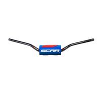Expédition Gratuite Guidon SCAR O² Low 65/85 Ø28,6Mm-Negro/Protecteur Bleu Pour