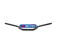 Expédition Gratuite Guidon SCAR S² Low Ø22,2Mm-Noir/Protecteur Bleu Pour Moto