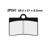 Expédition Gratuite Jeu De Plaquettes De Frein NISSIN 2P247NS Pour Moto Pièces