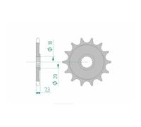 Expédition Gratuite Pignon Afam Acier Standard 20206-Pas 520 Pour Moto Pièces