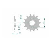 Expédition Gratuite Pignon Afam Acier Standard 20509-Pas 520 Pour Moto Pièces