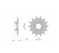 Expédition Gratuite Pignon Afam Acier Standard 21506-PAS 520 Pour Moto Pièces