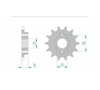 Expédition Gratuite Pignon Afam Acier Standard 52604-PAS 520 Pour Moto Pièces
