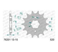 Expédition Gratuite Pignon Afam Acier Standard 76201-PAS 520 Pour Moto Pièces