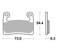 Expédition Gratuite Plaquettes De Frein Sinterisées BREMBO 07GR90RC Pour Moto