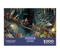 Expédition souterraine de spéléologie dans Une Grotte Puzzle en Bois Imperméable DIY Puzzles De 1000 Pièces pour Adultes Défi Et Casse-tête Jeux Éducatifs