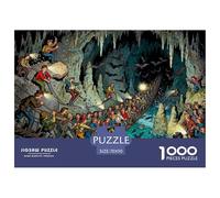 Expédition souterraine de spéléologie dans Une Grotte Puzzle en Bois Imperméable Puzzles De 1000 Pièces pour Adultes Impossible Jeux De Stimulants