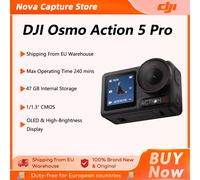 Expédition UE - DJI Osmo Action 5 Pro - Capteur 1/1.3″ - Autonomie de la batterie étendue de 4 heures - Deux écrans tactiles OLED haute luminosité - DJI Osmo Action 5 Pro Action 5 Pro Single