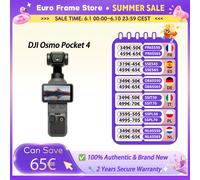 Expédition UE DJI Osmo Pocket 4 Caméra stabilisée de poche CMOS 1 pouce Gamme dynamique 14 stops D-Log 10 bits Nouveau ActiveTrack Pocket 4