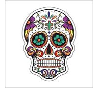 Expelia Autocollant en forme de tête de mort mexicain 5 en PVC pour voiture, moto, camping-car, PC