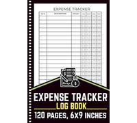 Expense Tracker Log Book: Simple Money Management Ledger Notebook, Daily Spending Journal With Monthly Review Section, 120 Pages.