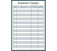 Expense Tracker Notebook: Budget Planner & Accounting Ledger Book | Daily Spending Log Book for Personal Finance, Bills, and Small Business Money Management