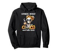 Expensive Difficult and Talks Back Skeleton Mom Mother's Day Sweat à Capuche