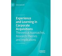 Experience And Learning In Corporate Acquisitions