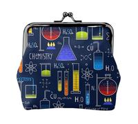Expérience de Chimie,Porte-Monnaie en Cuir PU, Petit Portefeuille, Pochette à Monnaie avec Fermoir Baiser