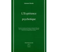Experience psychotique (l') - Salomon Resnik - Cesura Lyon Edition - Livre