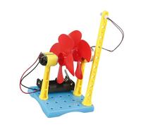 Expérience scientifique, kit de montage de modèle d'énergie éolienne, construction en plastique sans danger pour les enfants avec processus de montage simple et fait à la main, kit de générateur
