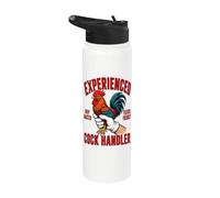 Experienced Cock Handler Rooster Poultry Farmer Stainless Steel Insulated Water Bottle
