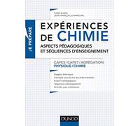 Expériences de chimie - Aspects pédagogiques et séquences d'enseignement - Capes/Agrégation: Capes/Agrégation de sciences physiques