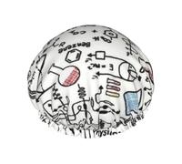 Expériences de chimie Sciences Expériences scientifiques,Bonnet de douche/bonnet de nuit double couche imperméable et élastique, bonnet de bain réutilisable