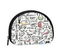 Expériences de Chimie Sciences Expériences scientifiques,Trousse de Rangement pour Femme, Trousse à Maquillage, Petit Porte-Monnaie, Pochette à Monnaie.