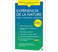 Expériences de la nature - Prépas scientifiques 2026 Verne - Canguilhem - Haushofer - Collectif - Flammarion - Poche - Scolaire / Universitaire