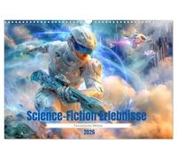 Expériences de science-fiction - Mondes fantastiques, Version française (Calendrier mural 2026 DIN A3 portrait), Calendrier CALVENDO mensuel