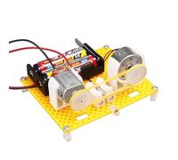 Expériences scientifiques à faire soi-même - Générateur de manivelle pour enfants - Kits scientifiques avec moteur, engrenages et lumière LED, projet éducatif de génération d'électricité pour