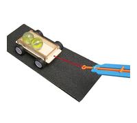 Expériences scientifiques à faire soi-même - Kit STEM pour enfants - Kits scientifiques d'ingénierie de voiture en bois avec roues et rampe, projet de physique pratique pour l'éducation en classe et