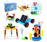 Experiences Scientifiques Enfants, Kit Electronique SOARFLY avec Robot Dessinateur Enfant, 6 sur l'électricité, Kits Éducatifs de Sciences, Jouets STEM à Monter pour Enfants 6-14 Ans (7-en-1-C)