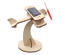 Expériences scientifiques STEM pour enfants, kits scientifiques d'avion solaire en bois avec hélice rotative | Projets pratiques d'énergie renouvelable pour les activités en classe et l'apprentissage