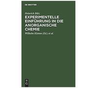 Experimentelle Einführung In Die Anorganische Chemie