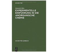 Experimentelle Einführung In Die Anorganische Chemie