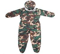 Expert Beekeeping Suit | Polyester Cotton Protective Jacket with HD Veil | Beekeeper Equipment for Beekeeping/Honey Harvesting | Lightweight Design (L)