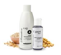 Expert Brazilian Hair Sensation Keratin Treatment 100ml + Purifying Shampoo 30ml - Anti-frizz, lissage des cheveux à la kératine brésilienne - Kit complet