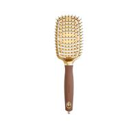 Olivia Garden Expert Flex brosse plate en fibres de nylon Gold&Brown 1 pcs