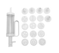 Expert Cookie Press Set | 17 Piping Tips for Butter Cookies & Decorations | Multifunctional Biscuit Maker for Holidays/Parties | ABS Material, Dishwasher Safe