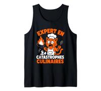 Expert en Catastrophes Culinaires Chat Humour Cuisine Débardeur