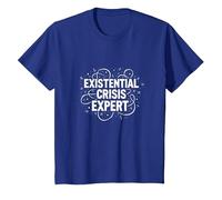 Expert en Crises existentielles Emo - Angsty Goth Mindset T-Shirt, Enfant, Bleu Royal, 2 Ans