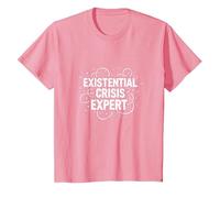 Expert en Crises existentielles Emo - Angsty Goth Mindset T-Shirt, Enfant, Rose, 6 Ans