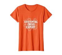 Expert en Crises existentielles Emo - Angsty Goth Mindset T-Shirt, Femme, Orange, L