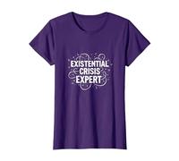 Expert en Crises existentielles Emo - Angsty Goth Mindset T-Shirt, Femme, Violet, L