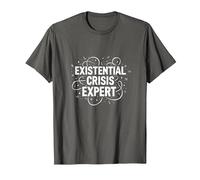 Expert en Crises existentielles Emo - Angsty Goth Mindset T-Shirt, Homme, Asphalte, 3XL