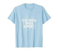 Expert en Crises existentielles Emo - Angsty Goth Mindset T-Shirt, Homme, Bleu Céleste, M